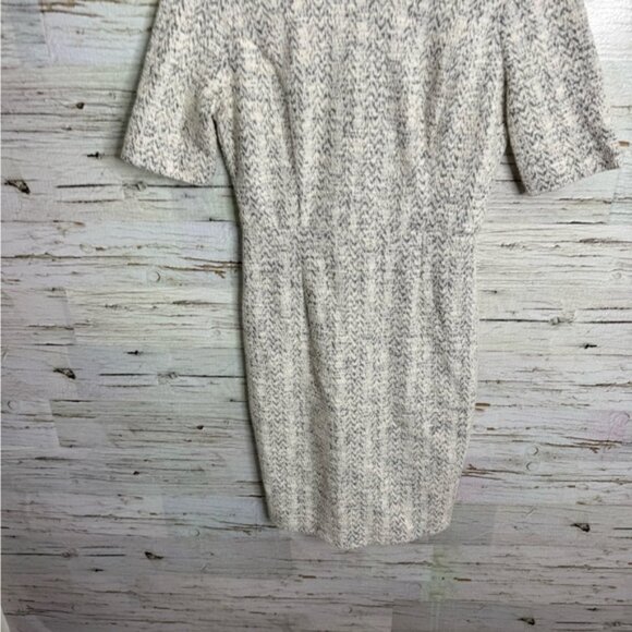 Banana Republic gray tweed Midi Dress size 2 - Picture 2 of 6